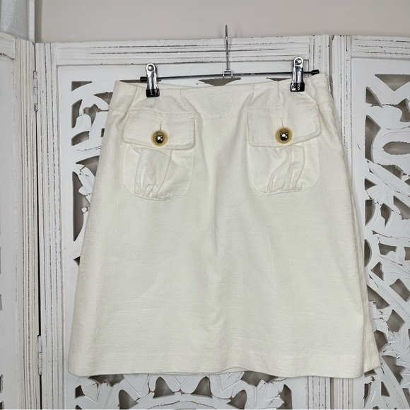 Milly New York Cream Mini Skirt - Picture 1 of 4